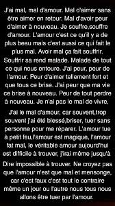 La Peur Du Mal D Amour Mal D Amour Texte Citation Phrase Citation