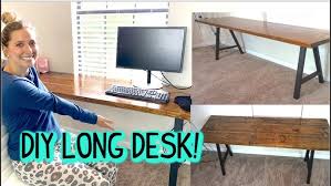 Industrial retro pipe wall mounted office desk rustic hanging table solid wood computer table floating shelves for home office. Diy Black Iron Pipe Desk Youtube