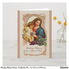 Greeting Card For Mother Mary Birthday Pin On All Occasion Catholic Cards Seals Stickers