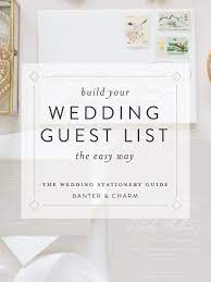 Easy Way To Gather Mailing Addresses For Your Guest List Banter And Charm Addressing Wedding Invitations Wedding Guest List Monogram Wedding Invitations