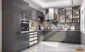 Offer ends 19th july 2021. Modern Gray Lacquer Kitchen Cabinets Oppein