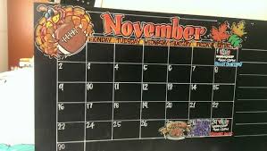 November Calendar On Chalk Board For Home Depot Chalkboard Calendar November Calendar Chalk