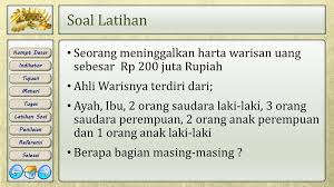 Ustadz ammi nur baits sebagaimana dikutip dari laman konsultasi syariah, menjawab persoalan tersebut dengan memberikan rincian dari para ulama. Hukum Waris Islam Sma Negeri 2 Balikpapan Mohammad Rozi Mulai Ppt Download