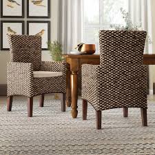 Birch Lane Alcester Wicker Rattan Arm Chair In Hazlenut Reviews Wayfair