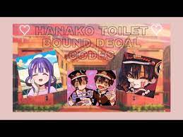 Maybe you would like to learn more about one of these? Toilet Bound Roblox Decal Codes Aqellia Youtube Anime Decals Roblox Coding