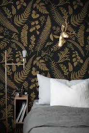 Black And Gold Kitchen Wallpaper Gold Ferns And Leaves Removable Wallpaper Gold And Black 28 Removable Wallpaper Self Adhesive Wallpaper How To Install Wallpaper