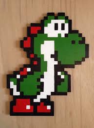 Handgemachte Holzerne Pixelig Yoshi Von Super Von Wormswoodshack Yoshi Pixel Art Pixel Characters