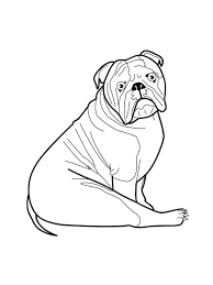American bulldog coloring page from dogs category. Free Bulldog Coloring Pages Download And Print Bulldog Coloring Pages