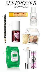Sleepover Survival Kit Beauty Products Drugstore Beauty Kit Makeup Starter Kit