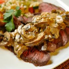 Step 2 tie kitchen string around beef in 4 places. Beef Tenderloins With Mushroom Garlic Sauce Allrecipes