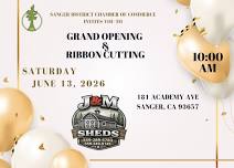Grand Opening & Ribbon Cutting for J&M Sheds