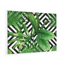 Fond De Hotte Plantes Exotiques Fond Geometrique En Verre De Synthese L 90 X H 70 Cm Achat Vente Hotte Cdiscount