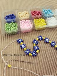 Looks great in monochromatic color scheme. Flower Seed Bead Bracelet Basic Daisy Stitch Thread Pattern How To Make Tutorial Diy Jewelry