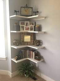 These shelves add a welcoming feel to your room and help keep your home neat & organized. Corner Shelves Corner Shelf Design Home Room Design Corner Decor