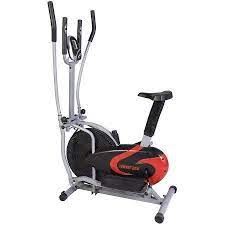 Merax Elliptical Bike 2 In 1 Cross Trainer Upright Exercise Fan Bike Total Body Low Impact Cardiovascular Workout Un Biking Workout Elliptical Workout Bike