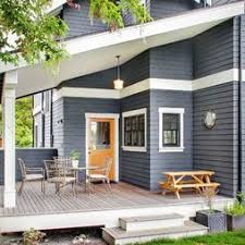 Maybe you would like to learn more about one of these? Dark Blue Exterior With White Trim Gray House Exterior Exterior Paint Colors For House House Paint Exterior