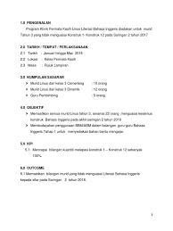 Tarikh pelaksanaan saringan 5 dan saringan 2. Kertas Kerja Klinik Linus