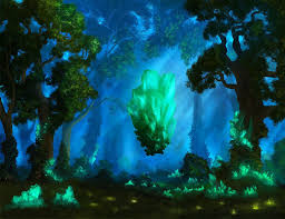 The Emerald Forest By Winterkeep Fantasy Landscape Psychedelic Illustration Natural Architecture