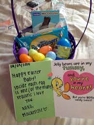 Looking for homemade boyfriend gift ideas to make your man smile? My Easter Gift For My Boyfriend Easter Basket Diy Diy Easter Gifts Boyfriend Easter Basket
