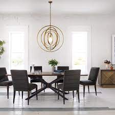 Industrial Spider Leg Brass Clad Top Dining Table 94 Dining Table Handcrafted Dining Table Dining Table Price