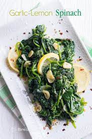 I'd be a liar and you'd never believe a thing i said if i told you that this vegan spinach dip tastes exactly like the full fat, full cheese, full mayo version. Garlic Spinach Recipe With Lemon Easy Vegetarian Best Recipe Box