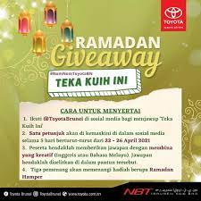 Pada kesempatan kali ini ibi akan membahas contoh iklan acara atau event advertisement. Toyota Brunei Ramadan Giveaway Alert There S Always Facebook
