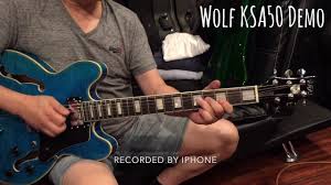 Maybe you would like to learn more about one of these? Wolf Ksa 50 Blue Semi Hollowbody Electric Guitar All In One Reverb