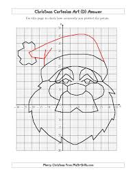 The Christmas Cartesian Art Santa D Math Worksheet From The Christmas Math Worksheet Page Christmas Math Worksheets Coordinate Graphing Christmas Worksheets