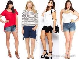 How To Wear Shorts Best For Your Body Type Fashion News Apple Body Shapes Apple Body Shape Outfits Apple Shape Outfits