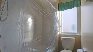 The simplest answer is that if your shower curtain has a liner, the liner goes inside, and the shower curtain goes outside. This Inflatable Curtain Turned A Bath Tub Into The Most Spacious Shower In My Home