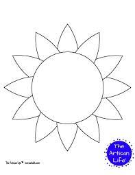 In addition, babies will be pleased to trace the flowers and color them as they wish. Free Printable Sunflower Templates And Sunflower Patterns The Artisan Life