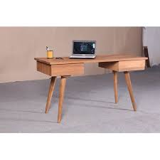 Study table in malaysia come in a myriad of designs characterized by different sizes, shapes, colors, and unique features to suit diverse personal and institutional requirements. Rhodes Writing Desk Modern Teak Wood Study Table Malaysia