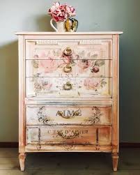 Absolutely Lovely Hand Painted Vintage Dresser With French Motif This Fancy French Lady Is Al Shabby Chic Furniture Diy Decoupage Furniture Painted Furniture