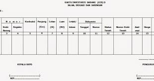 Siapapun (baik itu operator sekolah maupun tenaga manajemen sarana prasarana sekolah) yang membutuhkannya sanggup mempelajari dan mencontoh format pada gambar yang disediakan di atas. Petunjuk Cara Pengisian Kib D Kartu Inventaris Barang Jalan Irigasi Dan Jaringan Salam Edukasi