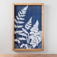 Shop the fern wall art at anthropologie today. Blue Floral Ferns I Framed Art Print Kirklands