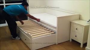 Bed frame & slats, used but well looked after and no damage. Hemnes Daybed Frame With 3 Drawers White Twin Instructions