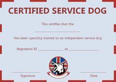 Online service dog registration & emotional support animal certification with lifetime verification. 10 Service Dog Certificate Templates Ideas Certificate Templates Service Dogs Certificate