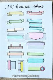Lastly, this gorgeous spread containing frames and banner ideas for your bullet journal. 15 Best Bullet Journal Banner Ideas For 2021 Crazy Laura