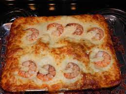 Seafood Lasagna Crab Scallops Baby Spinach Red Peppers Mozzarella Cheese With A Home Made Alfredo Seafood Lasagna Home Made Alfredo Sauce Stuffed Peppers
