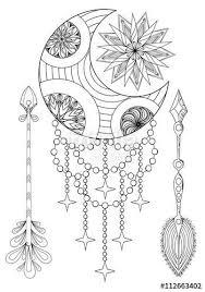 Dream Catcher Coloring Pages For Adults Pages For Adults On Pinterest Wolf Desig Moon Coloring Pages Dream Catcher Coloring Pages Sun And Moon Drawings