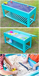 Smartly Built Kids Water And Sand Table 60 Diy Sandbox Ideas And Projects For Kids Diy Crafts Diy Sandbox Diy Kids Furniture Outdoor Fun For Kids