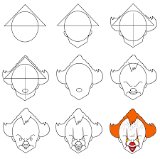 Pennywise Nightmare Before Christmas Drawings Sharpie Drawings Easy Drawings