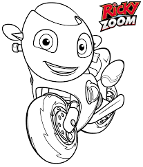 You can print or color them online at getdrawings.com for absolutely free. Motorcycle Ricky Zoom Coloring Page Free Printable Coloring Pages For Kids