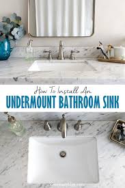 how to install an undermount sink