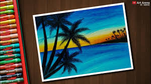Sea Sunset Scenery Drawing For Beginners With Oil Pastels Step By Step Youtube Oil Pastel Art Inspiration Painting Large Canvas Painting How to draw easy and simple scenery for beginners with oil pastels. sea sunset scenery drawing for