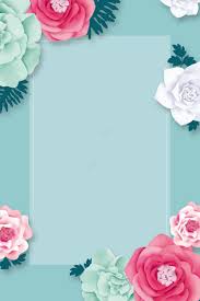 Fresh Flower Three Dimensional Flower Background Poster Molduras Para Convites De Casamento Logotipo Floral Moldura Floral