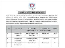 Jawatan kosong terkini yang diiklankan adalah seperti berikut: Permohonan Jawatan Kosong Di Majlis Amanah Rakyat Mara Negeri Sabah 2021 Infomalaysiakini