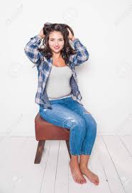 It`s the feeling of enjoying warm sand beneath our toes, or carefully making our way over sharp rocks in the darkness. Beautiful Happy Plus Size Woman Barefoot Body Positive Concept Stock Photo Picture And Royalty Free Image Image 114245080