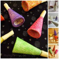 New Years Eve Party Horns Sugar Cone Party Horns Toot Your Own Edible Horn This New Year S Eve Hungry Happenings