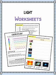 Light Facts Worksheets For Kids Types Speed Of Light